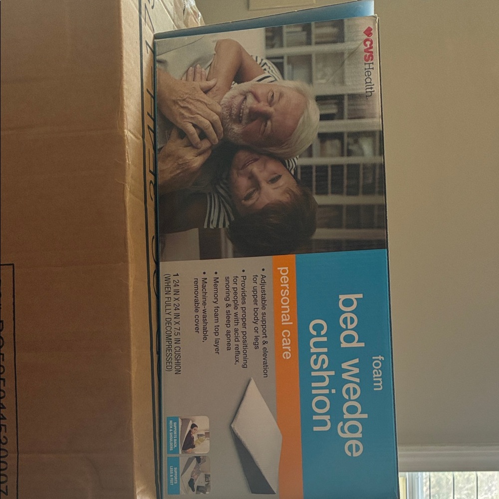 CVS Health Foam Bed Wedge Cushion - Blue/White